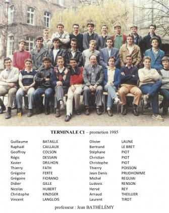 Terminale C1 - promotion 1985