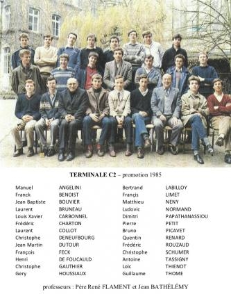 Terminale C2 - promotion 1985