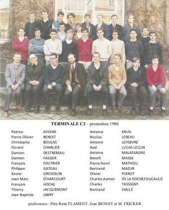 Terminale C2 - promotion 1986