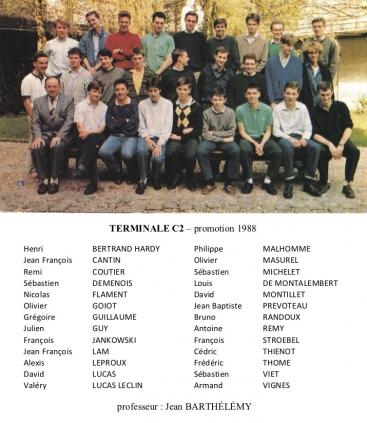 Terminale C2 - promotion 1988