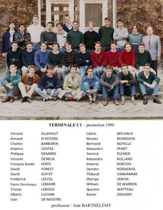 Terminale C1 - promotion 1990