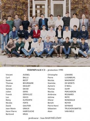 Terminale C2 - promotion 1990