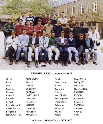 Terminale C2 - promotion 1991