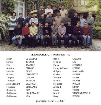 Terminale C1 - promotion 1993