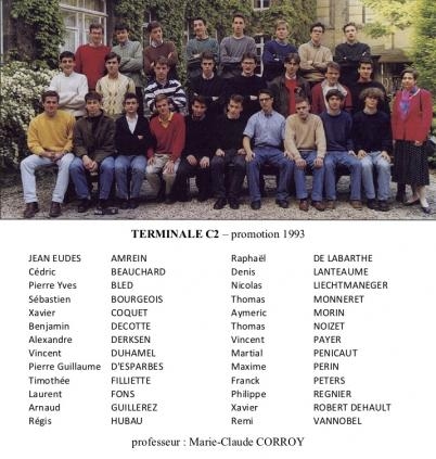 Terminale C2 - promotion 1993