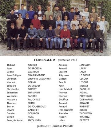 Terminale D - promotion 1993