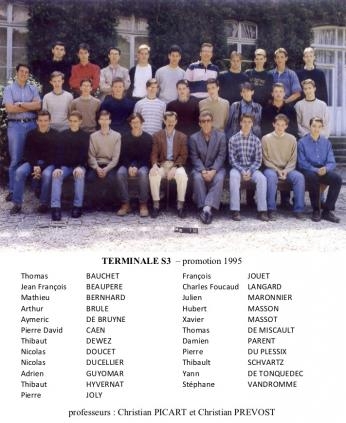 Terminale S3 - promotion 1995