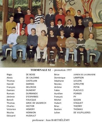 Terminale S2 - promotion 1997