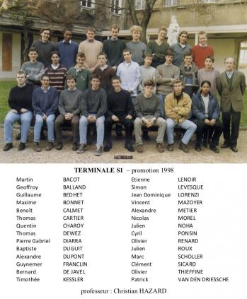 Terminale S1 - promotion 1998